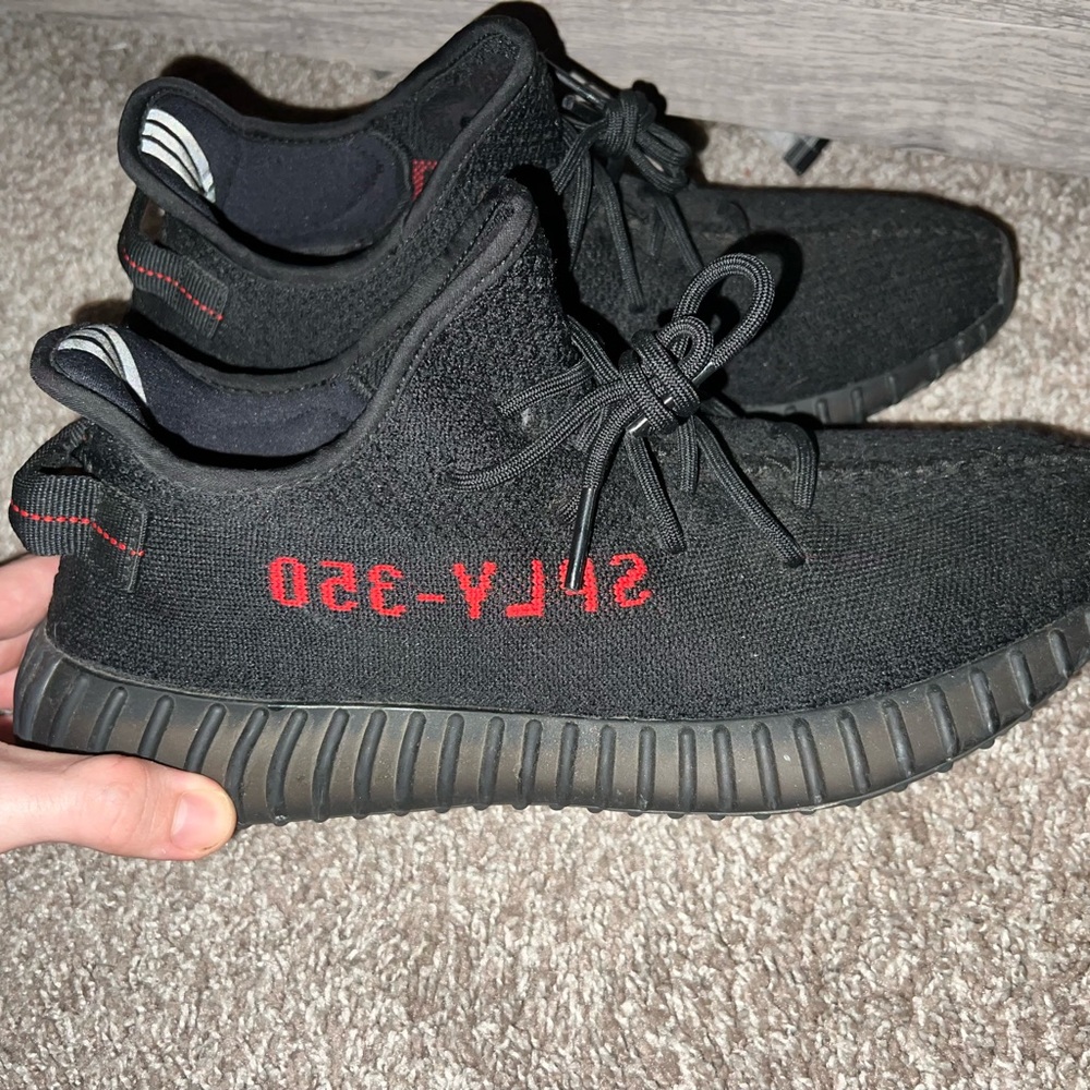 Yeezy Boost 350 V2 Black Red Sneakers